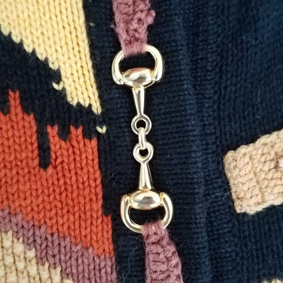 Rare Vintage Berek Horse cropped cardigan sweater - Picture 4 of 8